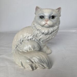 Vintage Goebel W Germany Cat Figurine Porcelain Persian Kitty Mid Century Deco